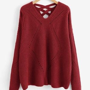 Crisscross sweater
